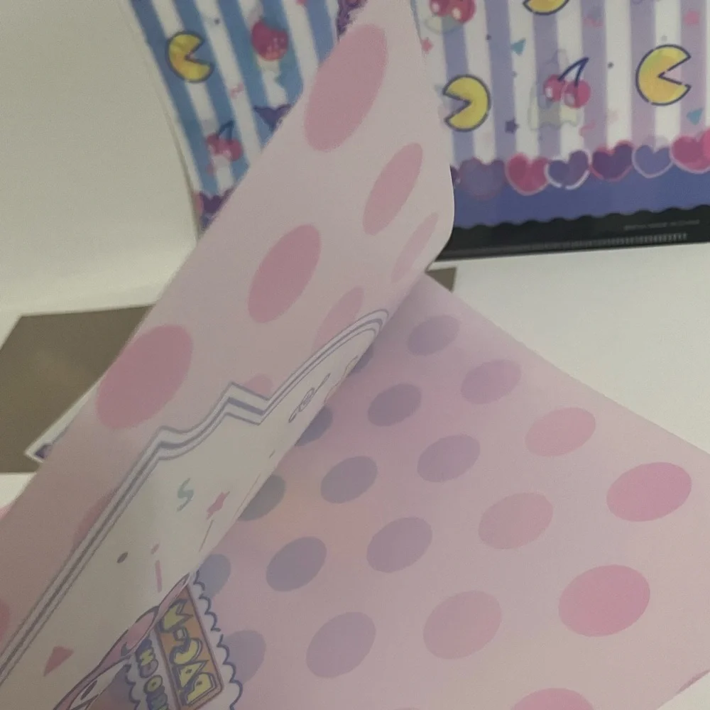 My Melody/Kuromi x Pacman Collaboration Kuji Folder Set w Big Sticker (2023)